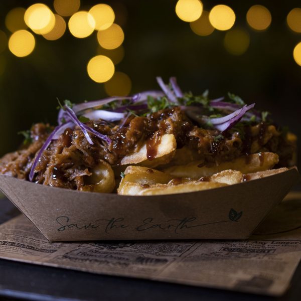 Patatas fritas con pulled pork